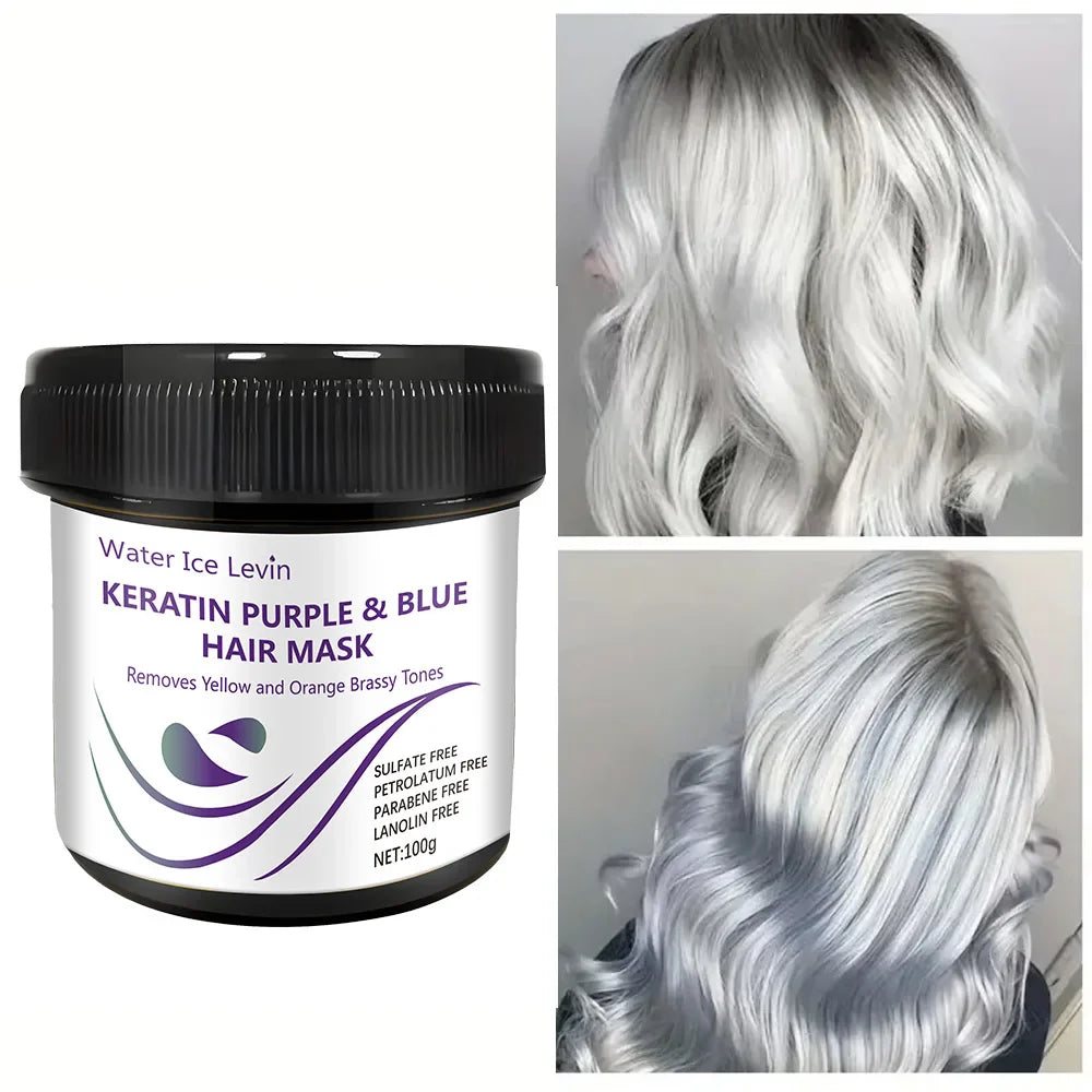 Water Ice Levin Keratin Purple & Blue Hair Mask