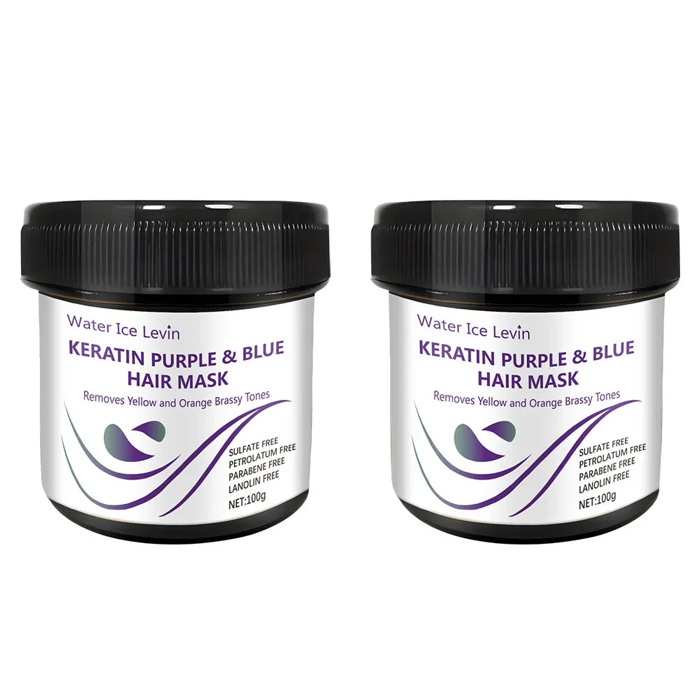 Water Ice Levin Keratin Purple & Blue Hair Mask