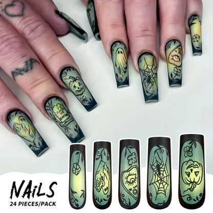 Matte Halloween Nail Tips