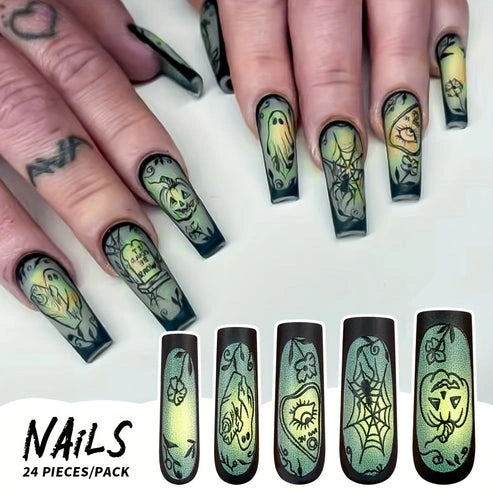 Matte Halloween Nail Tips