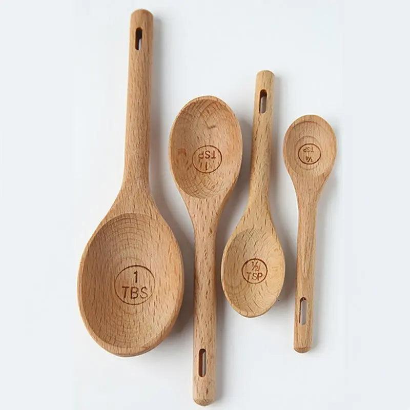Aapon mini market -Measuring Wood Tablespoon Set