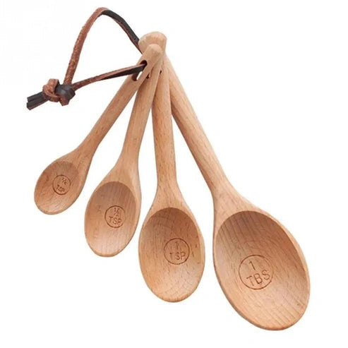 Aaponminimarket Measuring Wood Tablespoon Set
