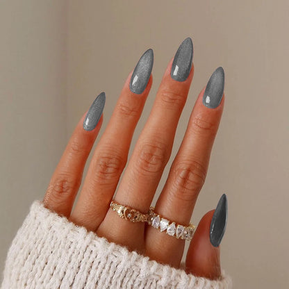 Medium-length Acrylic Almond Fake Nails
