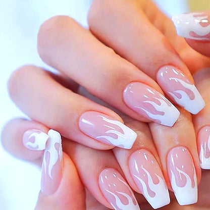 Aapon Mini Market Ltd Medium-length Acrylic Almond Fake Nails