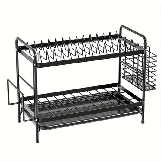 Aaponminimarket Metal Kitchen Dish Rack with Drainboard