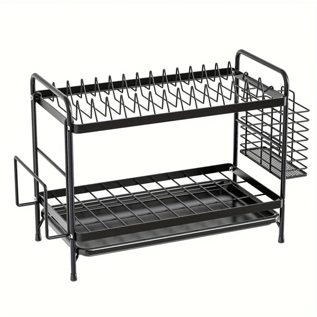Aapon mini market -Metal Kitchen Dish Rack with Drainboard