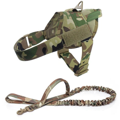 Aaponminimarket Military Tactical Dog Harness Patrol K9 Working Pet