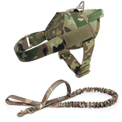 Aaponminimarket Military Tactical Dog Harness Patrol K9 Working Pet