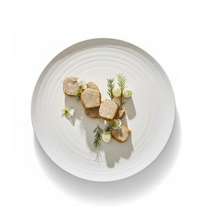 Aapon mini market -Minimalist Line Pattern Ceramic Dinner Plate 