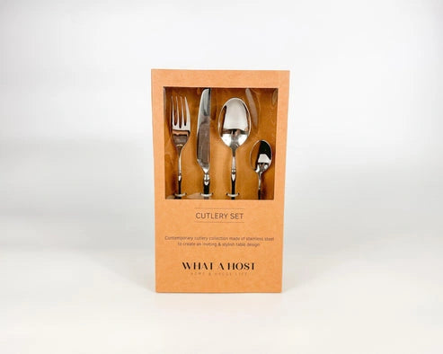 Aaponminimarket Monaco Silver Cutlery Set 16/24pc