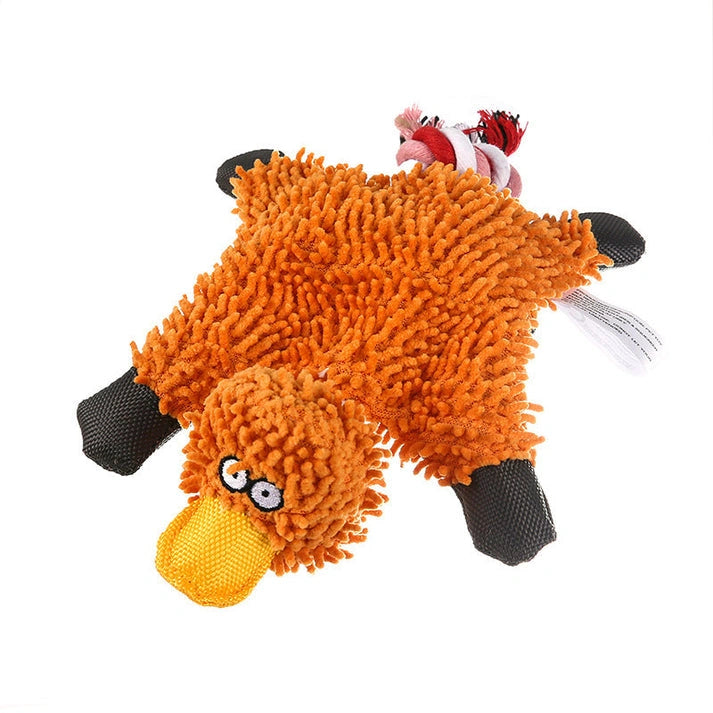Aaponminimarket Mop Plush Pet Toy Duck Animal Dog Toys