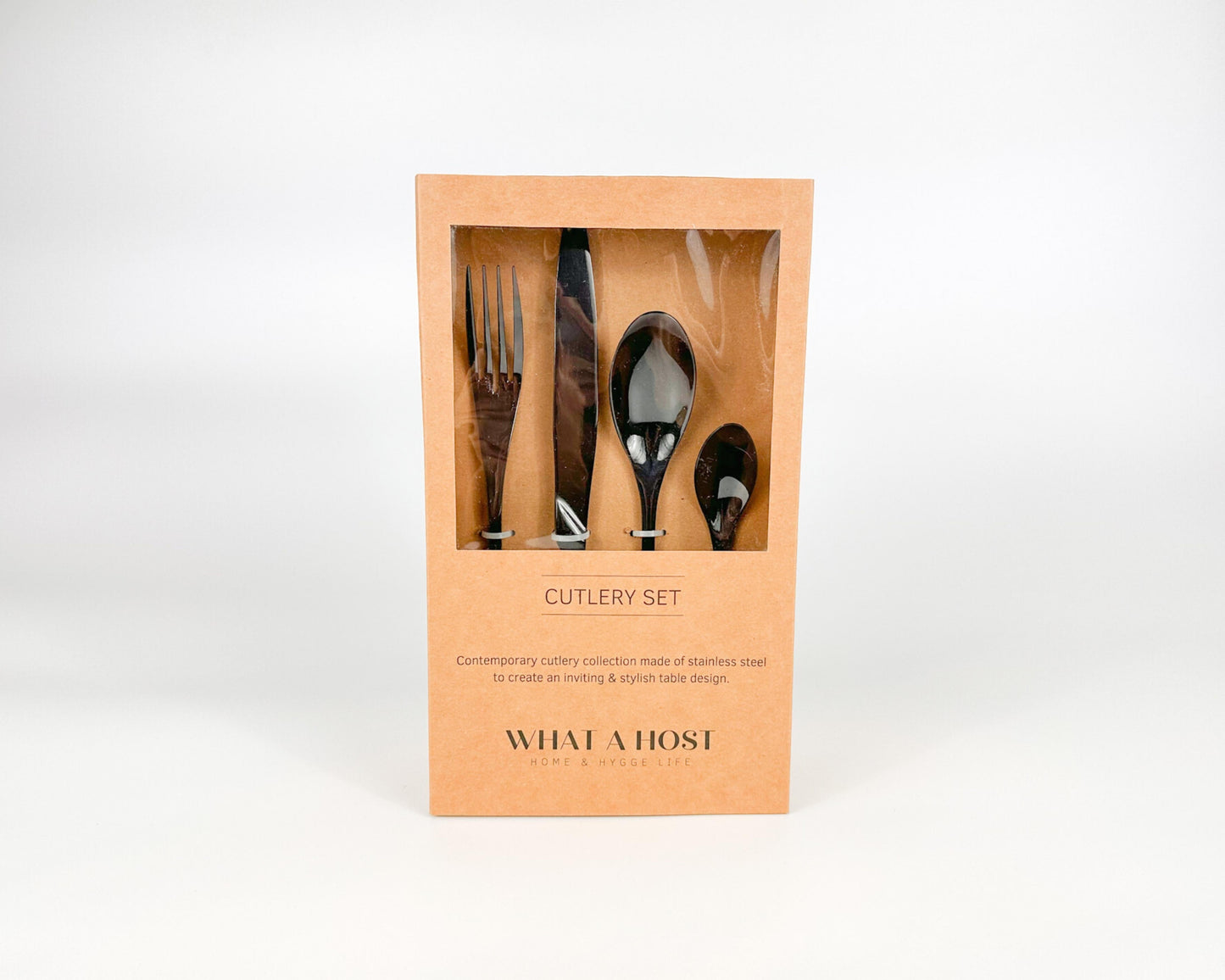 Aapon mini market -Munich Black Stainless Steel Cutlery Sets