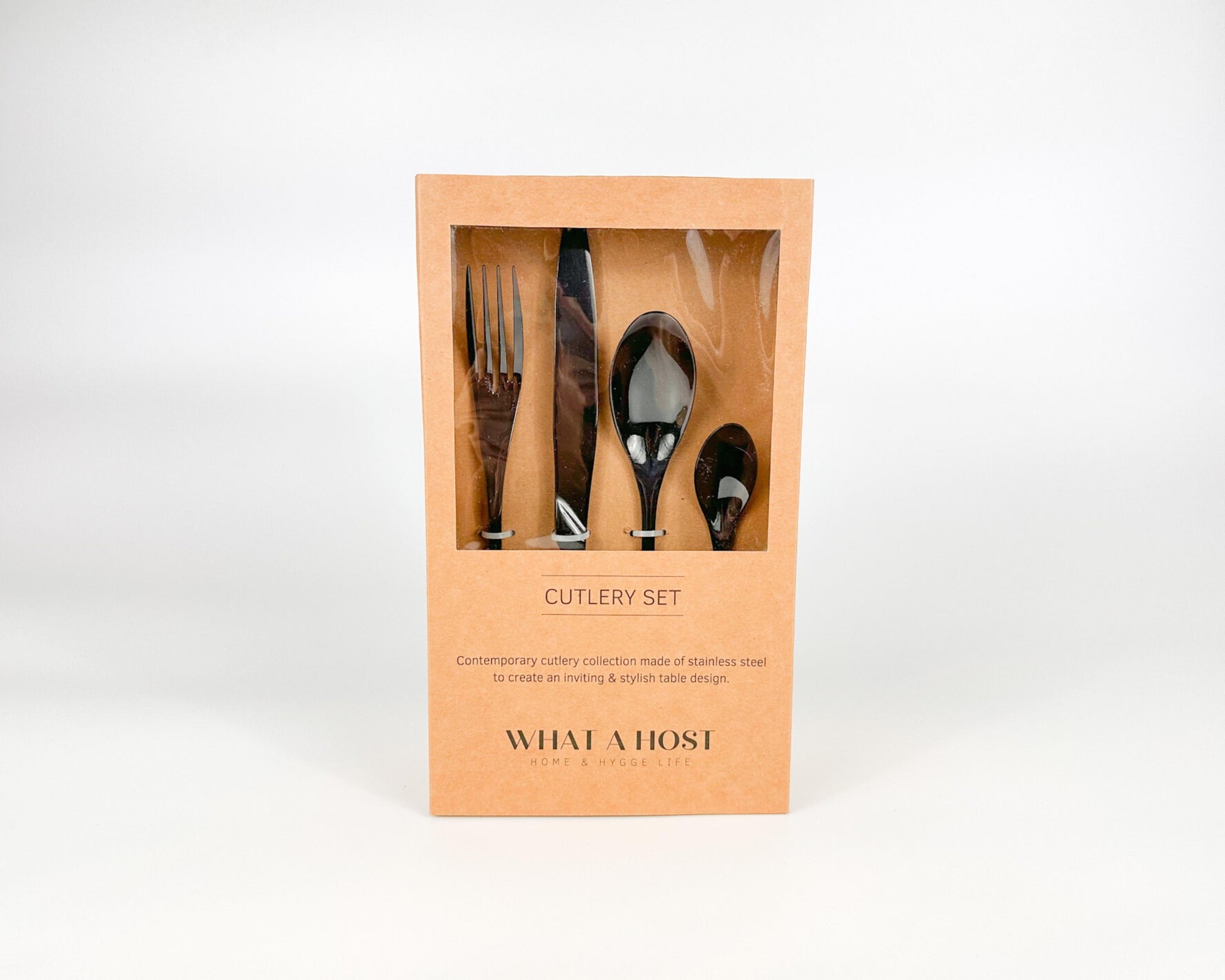 Aapon mini market -Munich Black Stainless Steel Cutlery Sets
