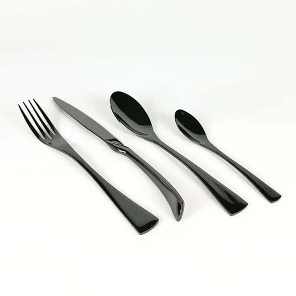 Aapon mini market -Munich Black Stainless Steel Cutlery Sets