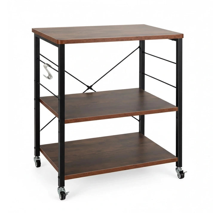 Aaponminimarket NNECW 3-Layer Kitchen Rolling Cart