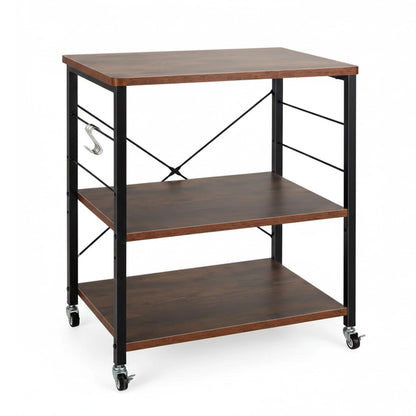 Aapon mini market -NNECW 3-Layer Kitchen Rolling Cart