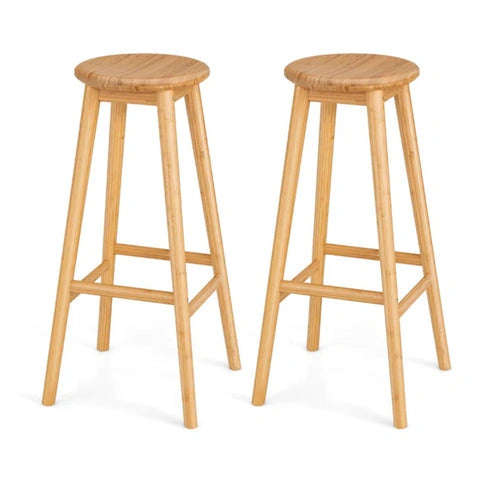 Aaponminimarket NNECW Bamboo Bar Stools Set