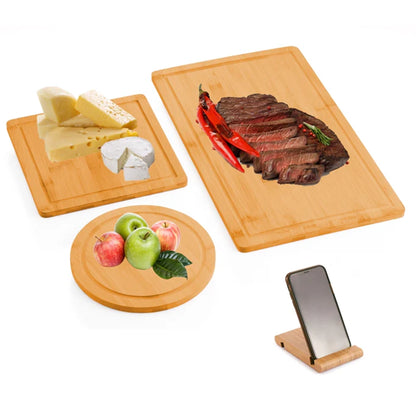 Aapon mini market -NNEDSZ 3 Pieces Bamboo Cutting Board