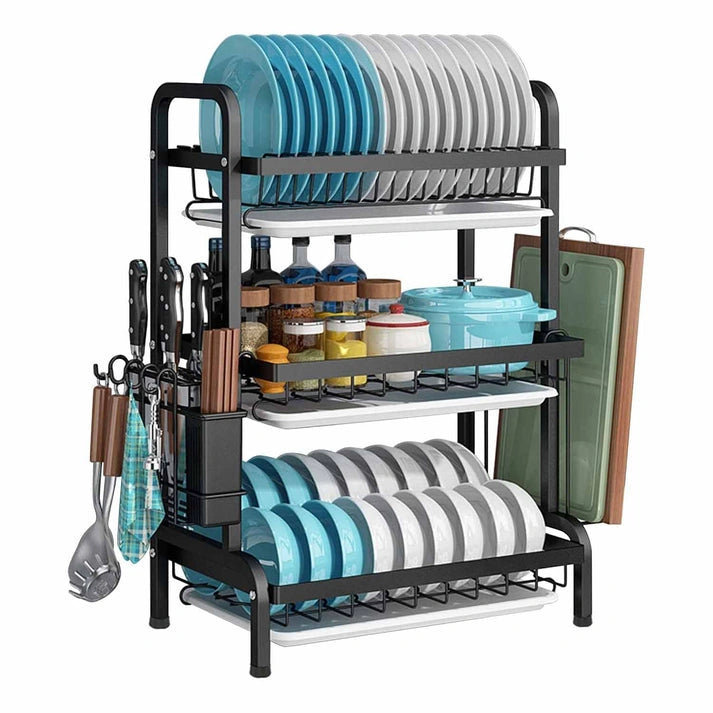 Aaponminimarket NNEDSZ Dish Rack 3 Tier Dish Dryer