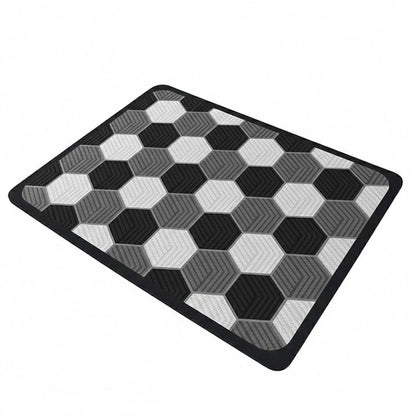 Aaponminimarket NNEDSZ Hexagonal patterns Kitchen Drying Mat
