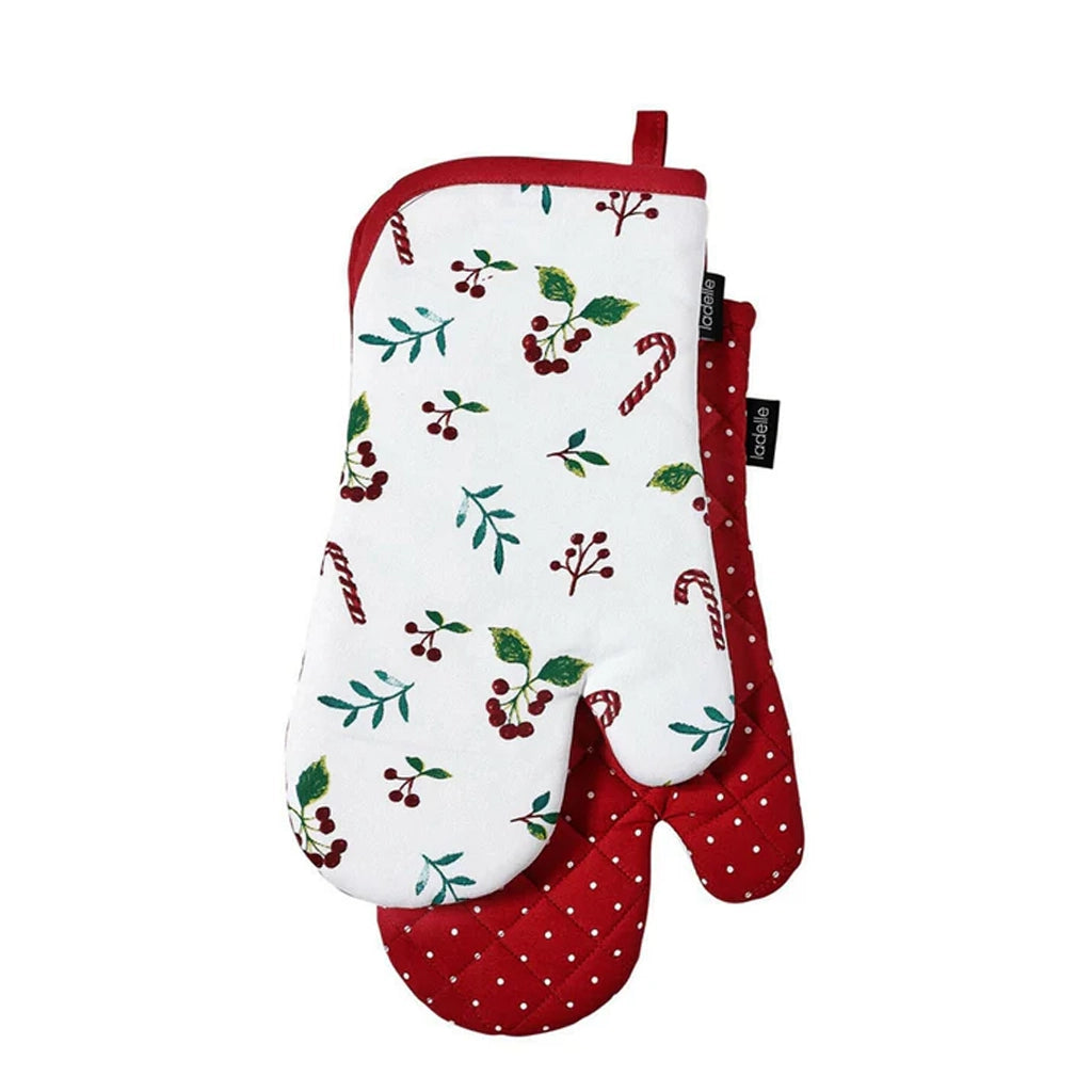 Aapon mini market - NNEDSZ Joyful Red Oven Mitts (2pc)
