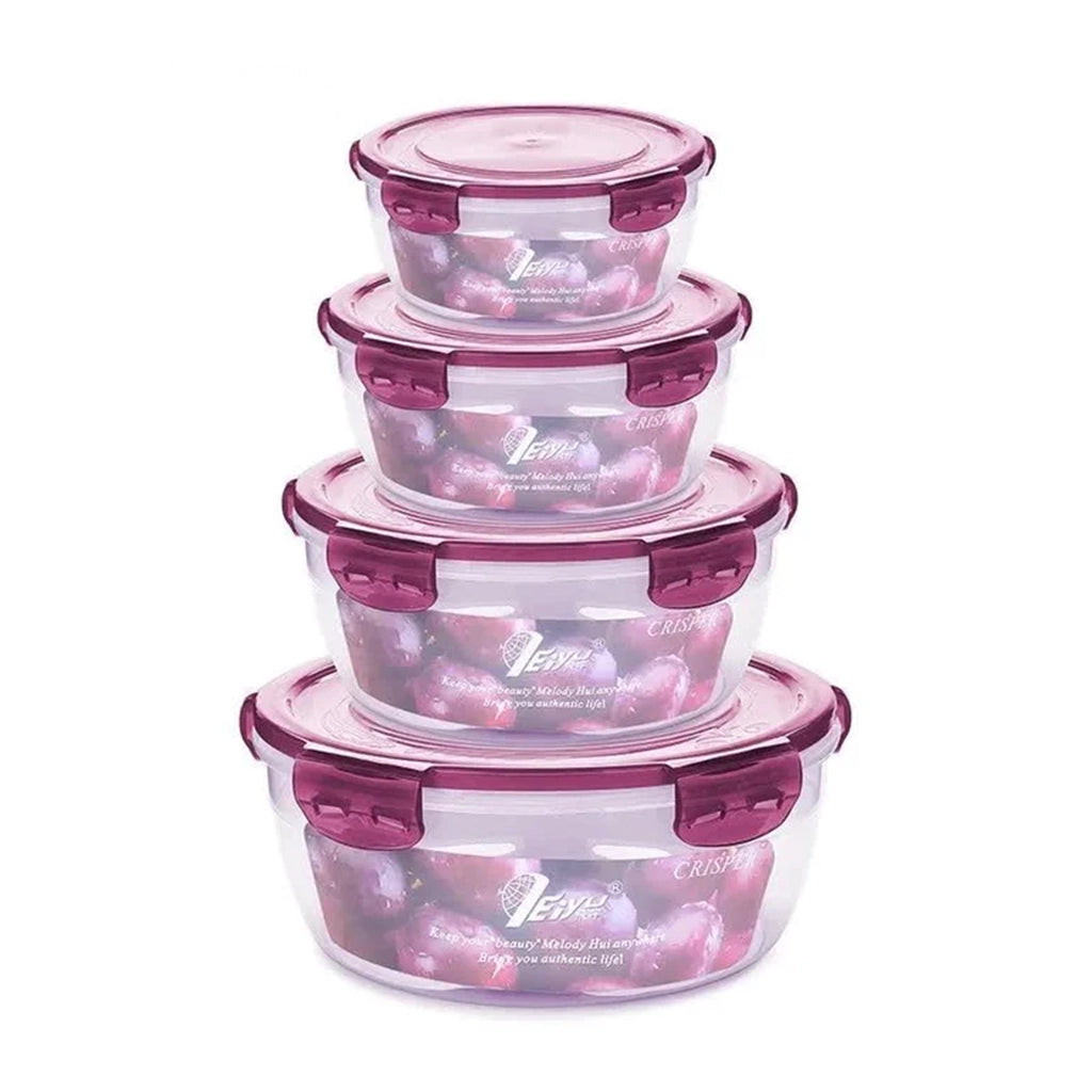 Aapon mini market -NNEDSZ Purple Round Food Containers Set