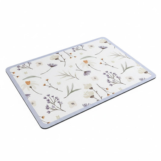 Aapon mini market -NNEDSZ Purple flowers Kitchen Drying Mat