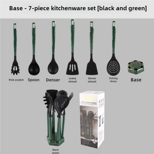 Aaponminimarket NNEDSZ Silicone Kitchen Utensils Set - Non-Stick Cooking Tools