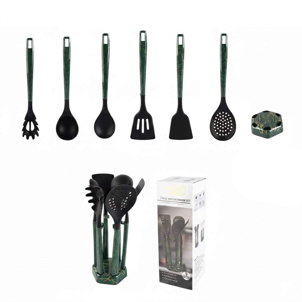 Aapon mini market -NNEDSZ Silicone Kitchen Utensils Set - Non-Stick Cooking Tools