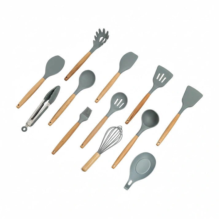 Aaponminimarket NNEDSZ Silicone Utensil Set (13-Piece)