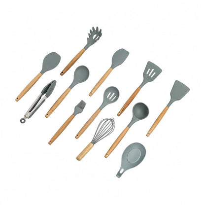 Aaponminimarket NNEDSZ Silicone Utensil Set (13-Piece)