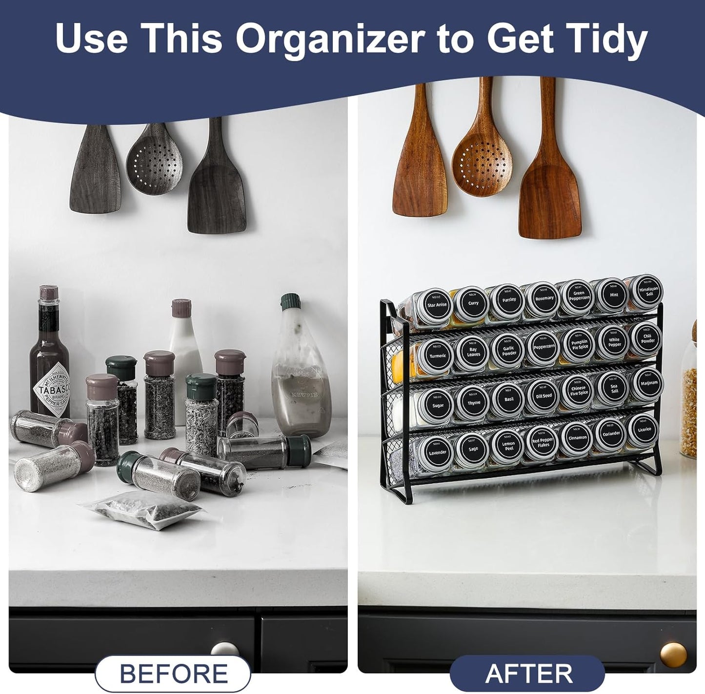 NNEDSZ Spice Rack Organizer