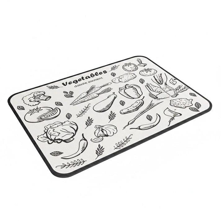 Aaponminimarket NNEDSZ Vegetable patterns Kitchen Drying Mat
