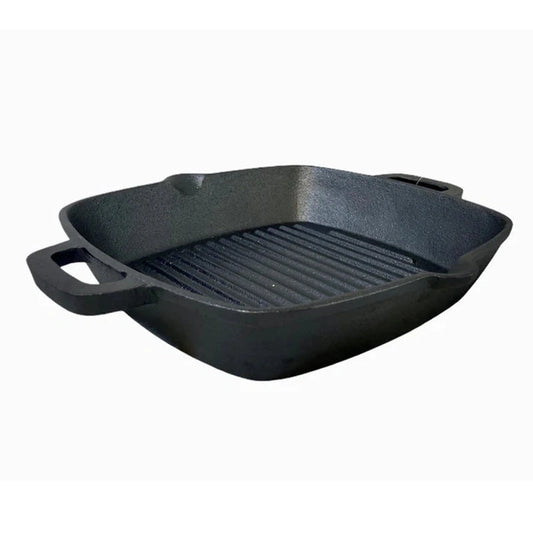 Aaponminimarket NNEDSZ YES4HOMES 26cm Cast Iron BBQ Fry Grill Pan