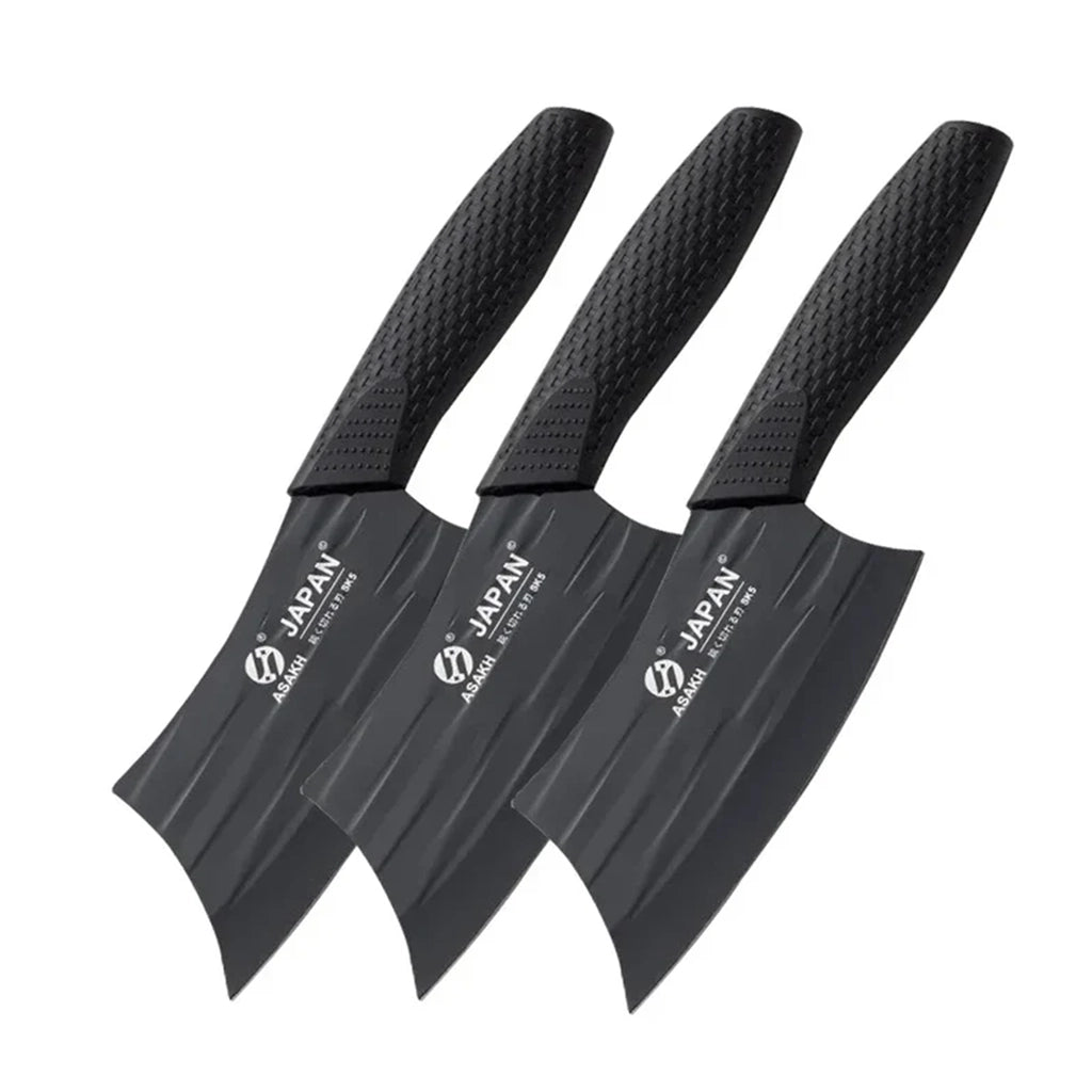 Aapon mini market - NNEOBA 3pcs Kitchen Knife Set (Black)