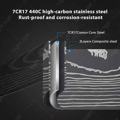 Aapon mini market - NNEOBA Professional Kitchen Knife (Brown)