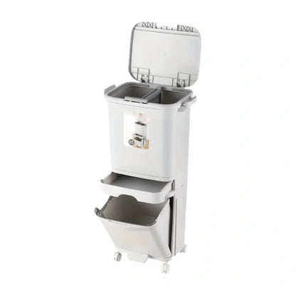 Aaponminimarket NNETM Multi-Tier Kitchen Trash Can with Lid