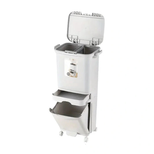Aaponminimarket NNETM Multi-Tier Kitchen Trash Can with Lid