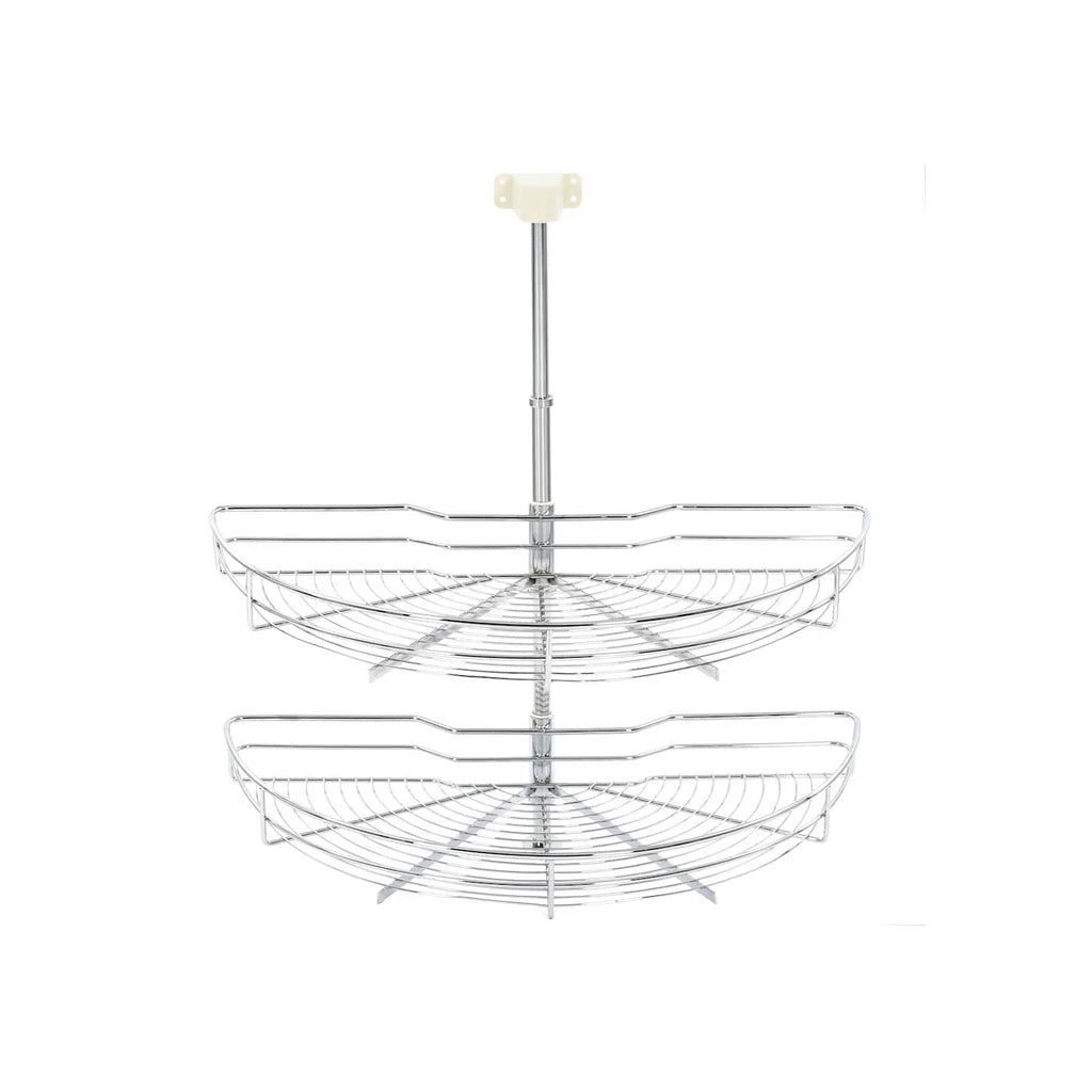 Aapon mini market -NNEVL 2-Tier Kitchen Wire Basket Silver