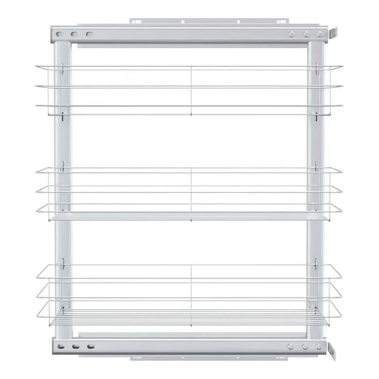 Aapon mini market -NNEVL 3-Tier Pull-out Kitchen Wire Basket Silver