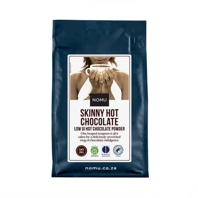 NOMU Skinny Hot Chocolate 250g, low GI and keto friendly