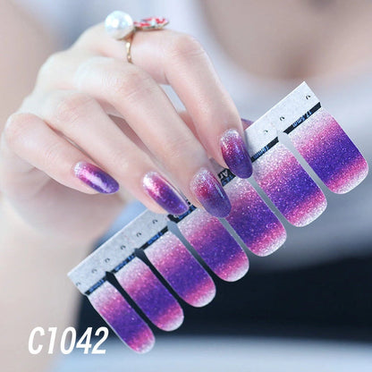 Nail polish nail sticker