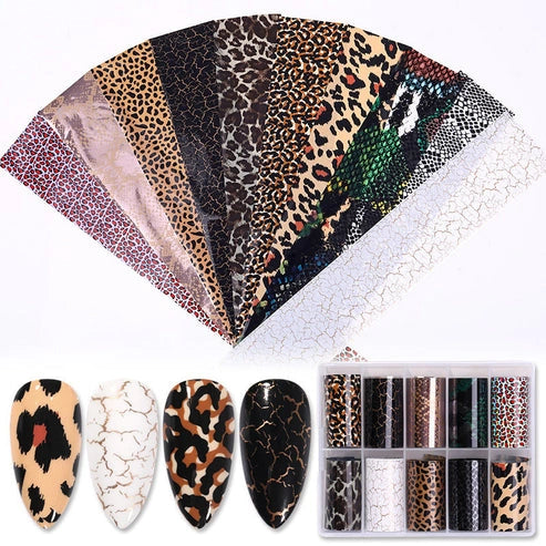 Aaponminimarket Nail Sticker Snake Paper Starry Sky