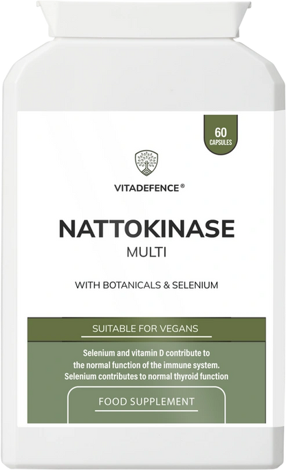 Nattokinase Multi | With Vitamin D3, Selenium & Botanicals – 60 Capsules