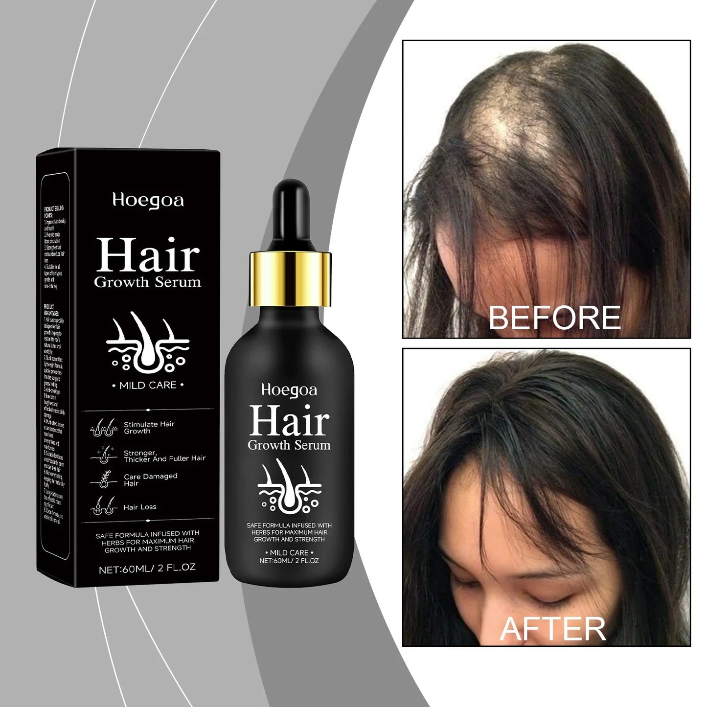 Natural Hair Growth Oil for Men and Women 60ml