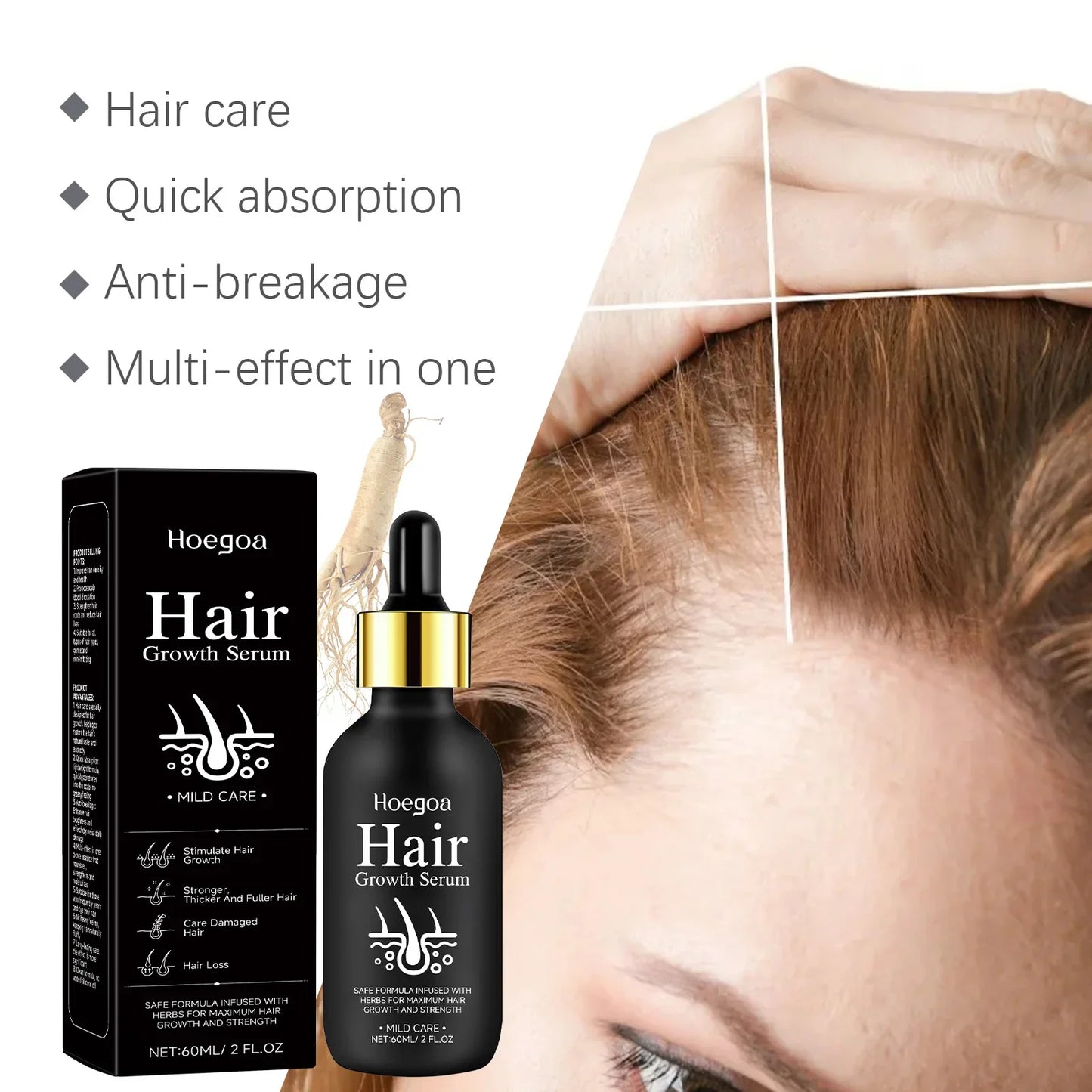 Natural Hair Growth Oil for Men and Women 60ml