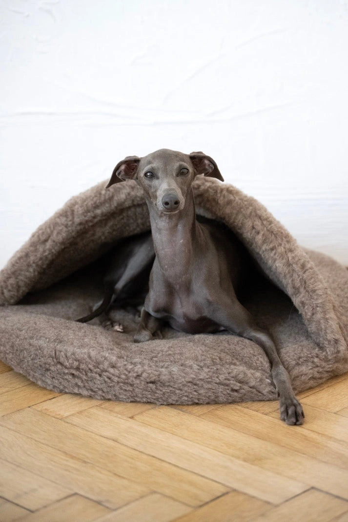 Aaponminimarket Natural Wool Pet Cave - Beige