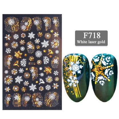 New Nail Stickers 3D Christmas Series