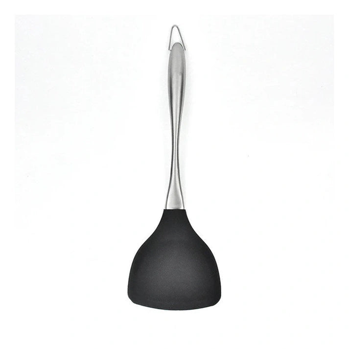 Aaponminimarket Non-Stick Silicone Spatula with Stainless Steel Handle