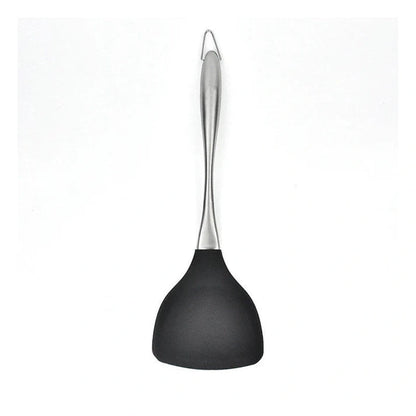 Aaponminimarket Non-Stick Silicone Spatula with Stainless Steel Handle